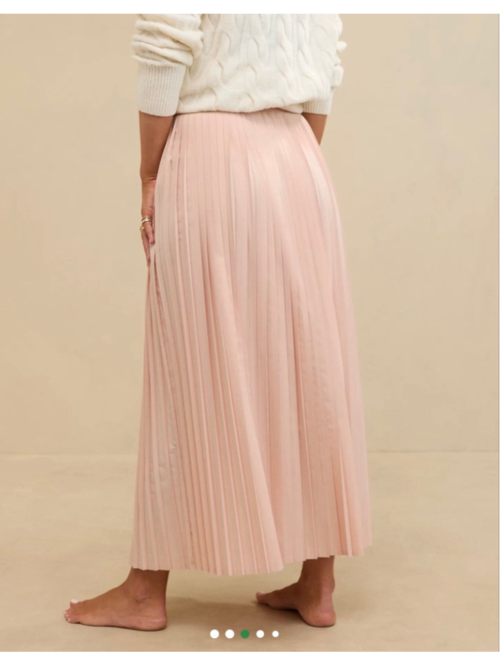 Aerie Balletcore Pleated Maxi Skirt Pink M Coquette Preppy - Picture 3 of 9